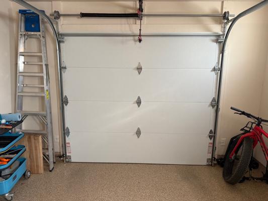 New Garage Door Bottom Panel Installation - 8x7