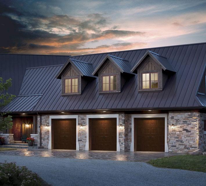 Modern Steel garage door