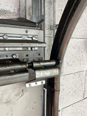 Before — Commercial Garage Door Roller Replacement & Maintenance
