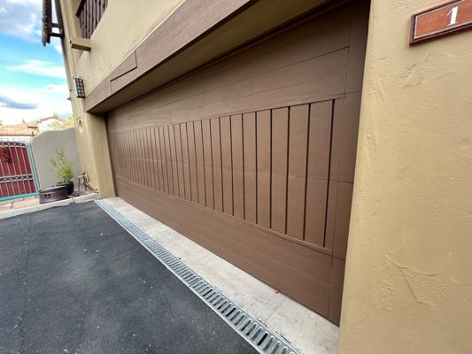 After — Custom Wood Garage Door Installation & Haul Away