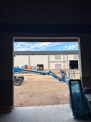 Before — Commercial Coiling Door Installation for Shooting Range