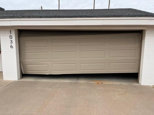 Before — Garage Door Sections Installation - Amarr Lincoln 1000