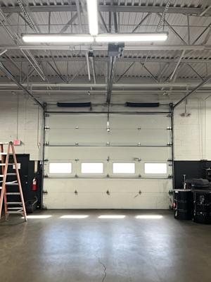 After — Commercial Garage Door Roller Replacement & Maintenance