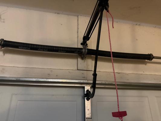 Double Car Garage Door Spring Replacement & Adjustment