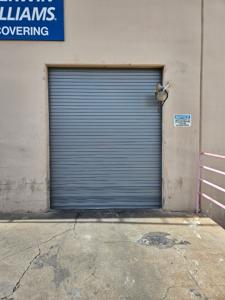 Roll-up door exterior aerial view
