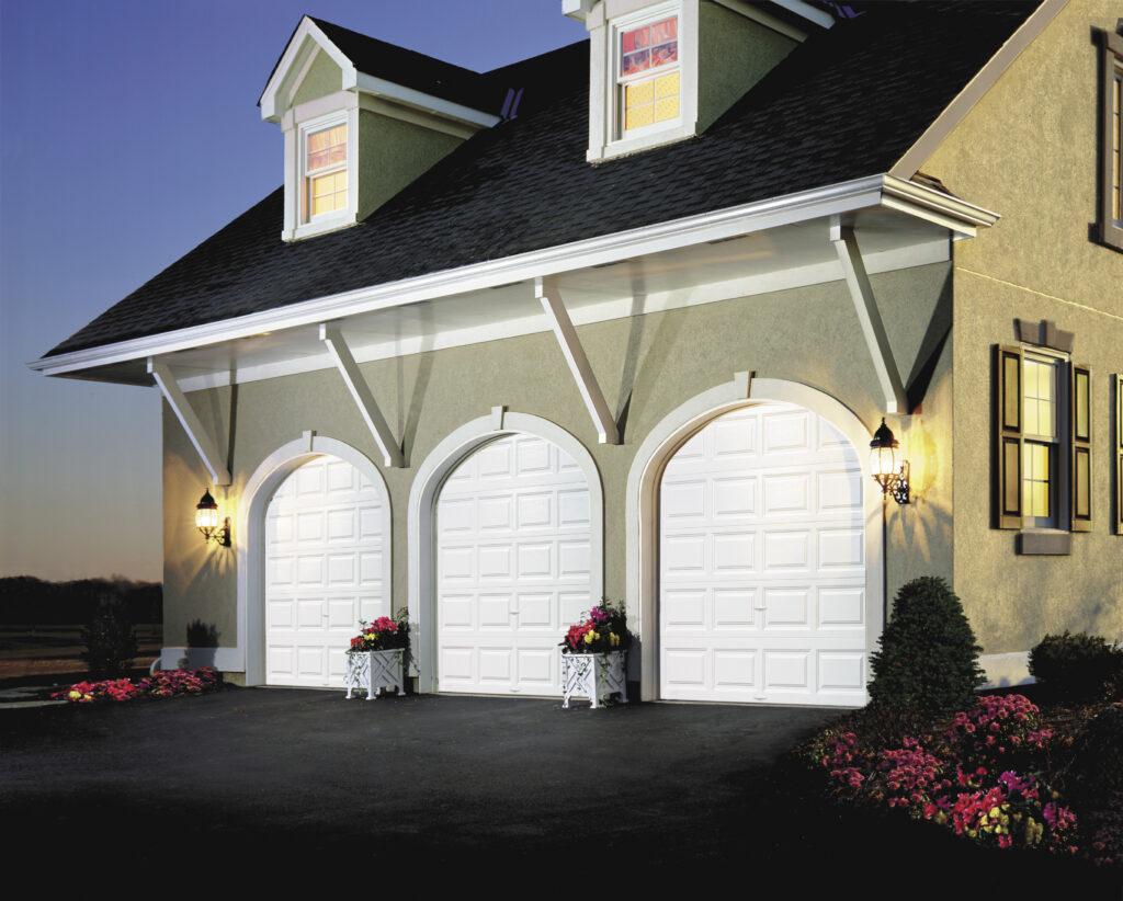Clopay classic steel garage door on residential home