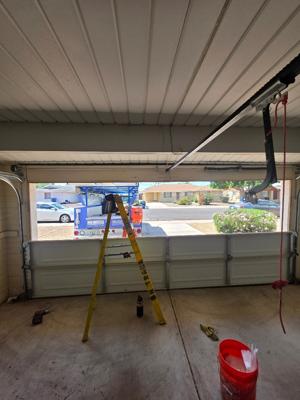 After — Garage Door Sections Installation - Amarr Lincoln 1000