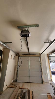 After — Custom Wood Overlay Garage Door Installation for New Build