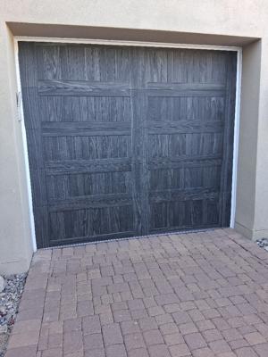 Before — CHI 5916 Carriage House Garage Door Replacement 9x8