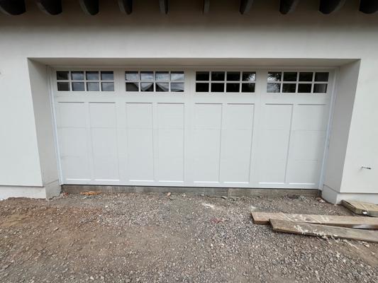 After — Multi-Door Garage Installation with Smart Openers for Commercial Building