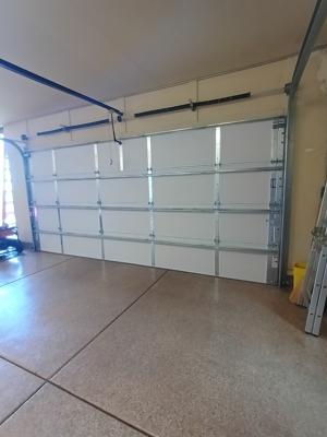 After — Custom Wood Garage Door Replacement – 18x8