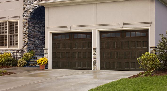 Oak Summit Series — Beadboard Design garage door