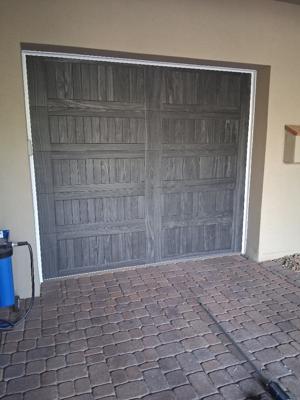After — CHI 5916 Carriage House Garage Door Replacement 9x8