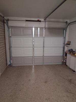 10x7 Steel Sectional Garage Door Installation