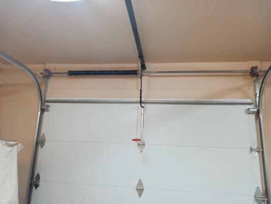 Before — Single Car Garage Door Spring Replacement and Comprehensive Inspection